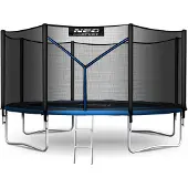 Neo-Sport 13 Fuß/404 cm Gartentrampolin mit Außennetz und Leiter