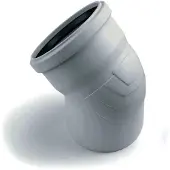 Rehau RAUPIANO PLUS, Bogen, DN 110, 45 Grad, wandverstärkt, 1 Stk.