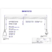 Bachmann Wendelleitung 0,5m-2m weiss, H05VV-F 3G1,5mm² CEE7/7