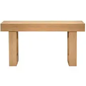 OEM Holztisch 160 cm, Rechteckige Eingangstisch für Flur, Schlafzimmer, Wohnzimmer oder Foyer, schmale Tisch mit rustikal-ländlichem Design, einfach zu montieren, massivholzfarbene Oberfläche