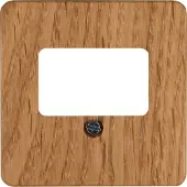 Kopp 358130185 MILANO - TAE-Abdeckung, 1-3 Anschlüsse (oder 2-fach USB-Steckdose), Farbe: eiche