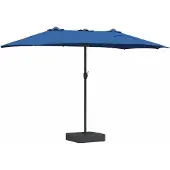 Syfax Garten-Sonnenschirm Azurblau 385 x 209 x 244 cm