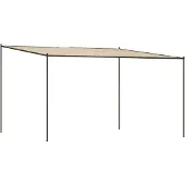 Syfax Pavillon Beige 4x4 m 180 g/m² Stoff und Stahl