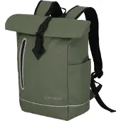 Travelite Freizeitrucksack "BASICS Roll-Up Rucksack aus Plane", Damen, Gr. B/H/T: 26cm x 60cm x 15cm, grün (oliv), Polyester, unifarben, Rucksäcke Freizeitrucksack, mit variablem Roll-Up-Verschluss