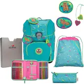 DERDIEDAS ErgoFlex Tiny Exklusiv Superflash Schulrucksack 5-teiliges Set Paradise