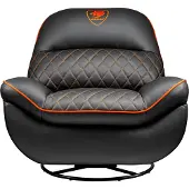 Cougar Gaming Sofa Overlord, Gaming-Sofa, 150 kg, Gepolsterter Sitz, Gepolsterte Rückenlehne, Universal, Schwarz