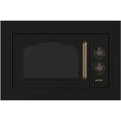 Gorenje BM235CLB, Integriert, Kombi-Mikrowelle, 23 l, 800 W, Drehregler, Schwarz