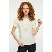 ONLY Kurzarmshirt "ONLSIGRID S/S O-NECK TOP JRS"
