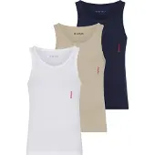 HUGO underwear Ripptanktop Packung, 3er, 3 Basic, Rundhals