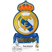 Kids Euroswan Nachttischlampe 3D mit Uhr und Wecker, Real Madrid