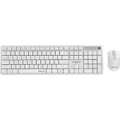 Gembird Kbs-wms-01-w Silent Us Layout Kabellose Tastatur Und Maus