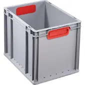 Allit Transportbehälter ProfiPlus EuroBox 432, grau/rot
