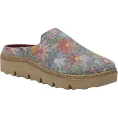 Josef seibel Hausschuh "Carmaux 01, grau-multi", Damen, Gr. 43, grau (grau, multi), Obermaterial: 100% Textilmaterial TEXMAT., Schuhe Hausschuh