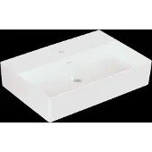Villeroy & Boch Memento 2.0 Wandwaschbecken, 1 Hahnloch, ohne Überlauf, ungeschliffen, 600x420mm, 4A226101, Farbe: weiß-alpin