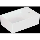 Villeroy & Boch Memento 2.0 Handwaschbecken, 1 Hahnloch, ohne Überlauf, geschliffen, 400x260mm, 43234G01, Farbe: weiß-alpin