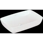 Villeroy & Boch V&B Aufsatzwaschtisch Artis 58x38cm, eck., o. Hahnloch, o. ÜL, weiß