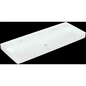 Villeroy & Boch Collaro Schrankwaschtisch, 2 Hahnlöcher, ohne Überlauf, 1200x470mm, 4A33C1R1, Farbe: Weiß CeramicPlus