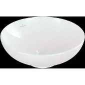 Villeroy & Boch V&B V&B Aufsatzwaschtisch Loop& Friends d 42cm, m ÜL, weiß, ohne Hahnlochbank