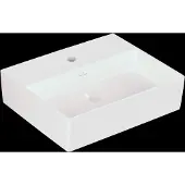 Villeroy & Boch Memento 2.0 Wandwaschbecken, 1 Hahnloch, ohne Überlauf, ungeschliffen, 500x420mm, 4A225101, Farbe: weiß-alpin
