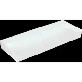 Villeroy & Boch Memento 2.0 Wandwaschbecken, ohne Hahnloch, ohne Überlauf, geschliffen, 1200x470mm, 4A22CF01, Farbe: weiß-alpin