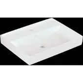 Villeroy & Boch Collaro Waschbecken, 1 Hahnloch, ohne Überlauf, 600x470mm, 4A336101, Farbe: weiß-alpin