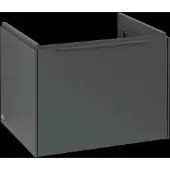 Villeroy & Boch Subway 3.0 Waschbeckenunterschrank, LED-Beleuchtung, 1 Auszug, 572x429x478mm, C577L2VR, Farbe: Front/Korpus: Graphite, Griff: Graphite