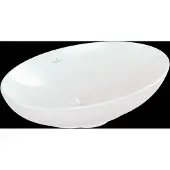 Villeroy & Boch V&B V&B Aufsatzwaschtisch Loop& Friends 56x38cm, o. ÜL, we, ov., o. Hahnlochbank