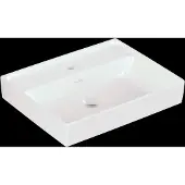 Villeroy & Boch Collaro Handwaschbecken, 1 Hahnloch, ohne Überlauf, ungeschliffen, 500x400mm, 43345101, Farbe: weiß-alpin