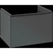 Villeroy & Boch Subway 3.0 Waschbeckenunterschrank, 1 Auszug, 622x429x478mm, C57501VR, Farbe: Front/Korpus: Graphite, Griff: Volcano Black