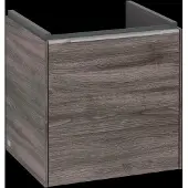 Villeroy & Boch Subway 3.0 Waschbeckenunterschrank, eine Tür Anschlag rechts, 423x429x378mm, C58200RK, Farbe: Front/Korpus: Stone Oak, Griff: Aluminium glänzend