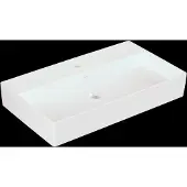 Villeroy & Boch Memento 2.0 Wandwaschbecken, 1 Hahnloch, ohne Überlauf, geschliffen, 800x470mm, 4A228L01, Farbe: weiß-alpin