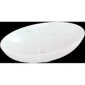 Villeroy & Boch V&B V&B Aufsatzwaschtisch Loop& Friends 62x42cm, m ÜL, we, ov., o. Hahnlochbank