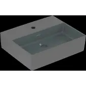 Villeroy & Boch V&B Waschtisch Memento 2.0 50x42cm, Hahnl., o. ÜL, graphite C-plus