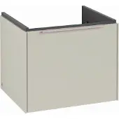 Villeroy & Boch Subway 3.0 Waschbeckenunterschrank, 1 Auszug, 523x429x448mm, C57902VN, Farbe: Front/Korpus: Cashmere Grey, Griff: Cashmere Grey