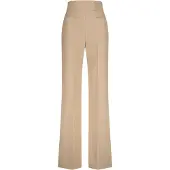 Nicowa Anzughose "COREANA", Damen, Gr. 38, N-Gr, beige, Obermaterial: 89% Polyester PES. 11% Elasthan EL., uni, modern fit, Hosen Anzughose, im Marlene-Stil