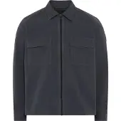 BOSS Langarmhemd "Lorum" Overshirt, Reißverschluss, Oversize Fit