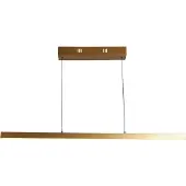 Searchlight LED-Hängelampe Layla, linear, gold, höhenverstellbar, CCT
