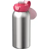 Mepal Campus Edelstahl Trinkflasche mit Klappdeckel 600 ml - Cool pink