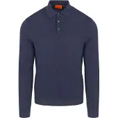 Suitable Compact Cotton Poloshirt Navy