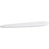 Laufen ILBAGNOALESSI Ablage, mit Handtuchschlitz, 630x175x50mm, H8709720000001, Farbe: Weiß