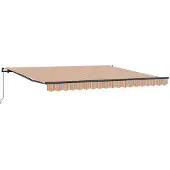 vidaXL Ausziehbare Markise Mehrfarbig 400 x 300 cm