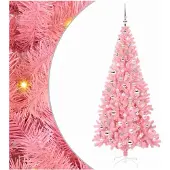 vidaXL Weihnachtsbaum Rosa 210 cm PVC