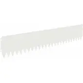 vidaXL Rasenkante 10 stk. 103 x 20 cm Stahl Weiß