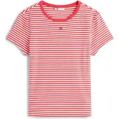 Tommy Hilfiger Tjw Slim Essential T-shirt Red/stripe Größe: S | Hemden Outlet | Damen | Rot