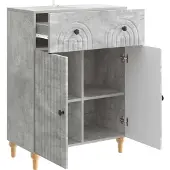 vidaXL Sideboard Betongrau 66 x 34,5 x 90 cm Holzwerkstoff