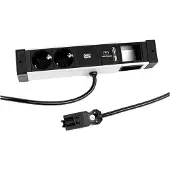 Bachmann 941.001 DESK RAIL 2xCEE7/3 1xCM 1xUSB Charger 2,0m 941001