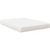vidaXL Bettmatratze mit Matratze Creme 140 x 190 cm Stoff