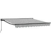 vidaXL Markisenrahmen Anthrazit und Weiß 300 x 250 cm