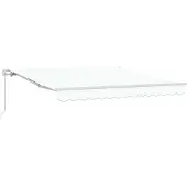 vidaXL Ausziehbare Markise Weiß 300 x 250 x 165 cm