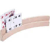 Engelhardt Engelhart – 390816 – Spielkartenhalter aus Holz – Doppel 35 cm – halbrund